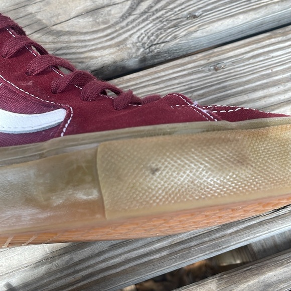VANS SKATE SK8 HI PORT/GUM SOLE (RETAIL $85) - Picture 9 of 13